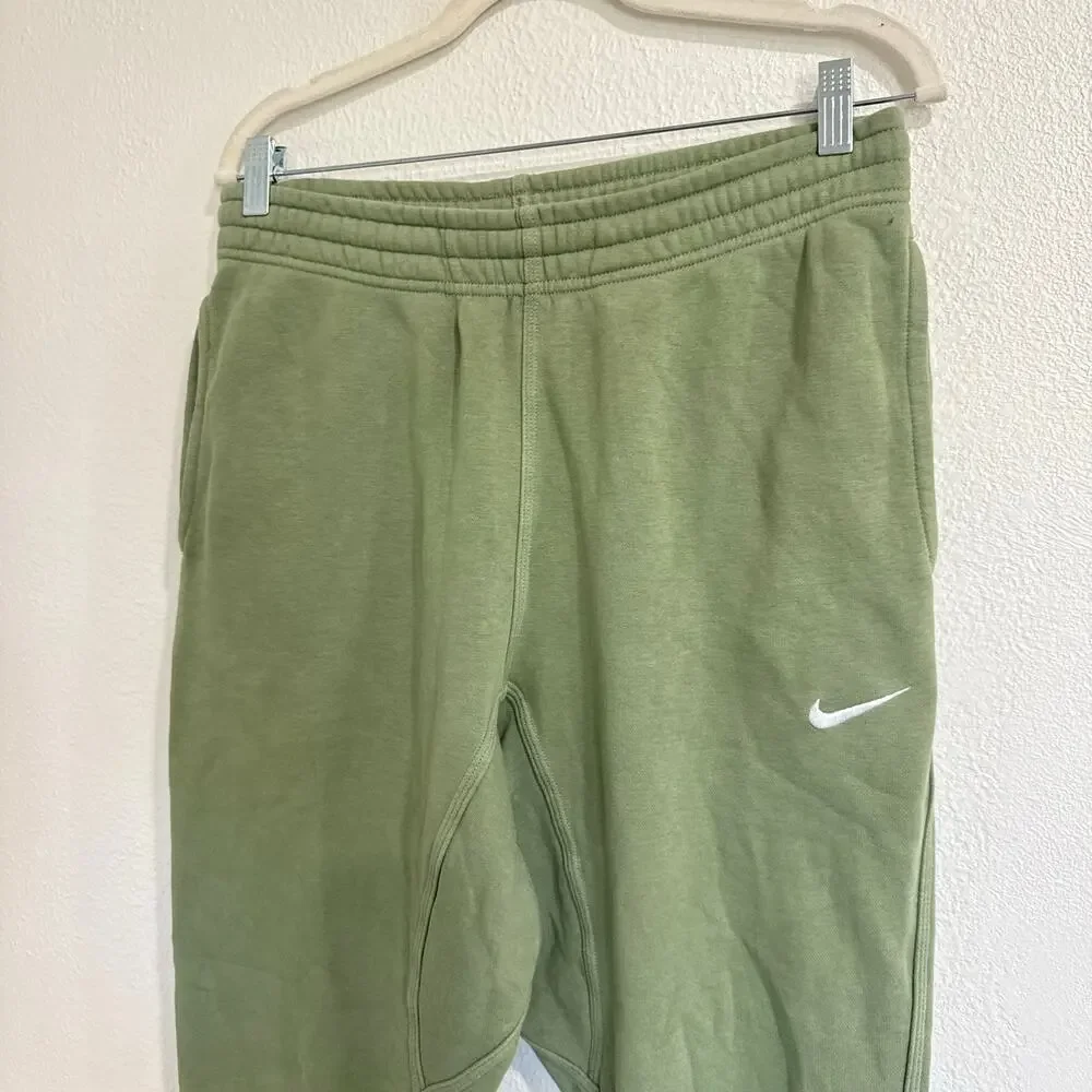 Nike Club Fleece Jogger Pants 716830-386 Olive Green Sweatpants Mens Large